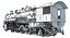 Steam Locomotive Train 3D Model