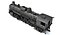 Steam Locomotive Train 3D Model