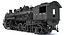 Steam Locomotive Train 3D Model