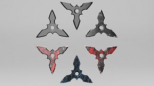 pbr shuriken 3D model