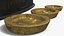 Balança de mesa vintage Prestige preta e bronze antiga