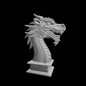 iking Ships Dragon Head 3D Print M