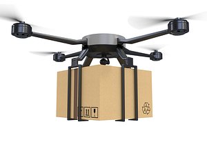 3D Cargo Drone model