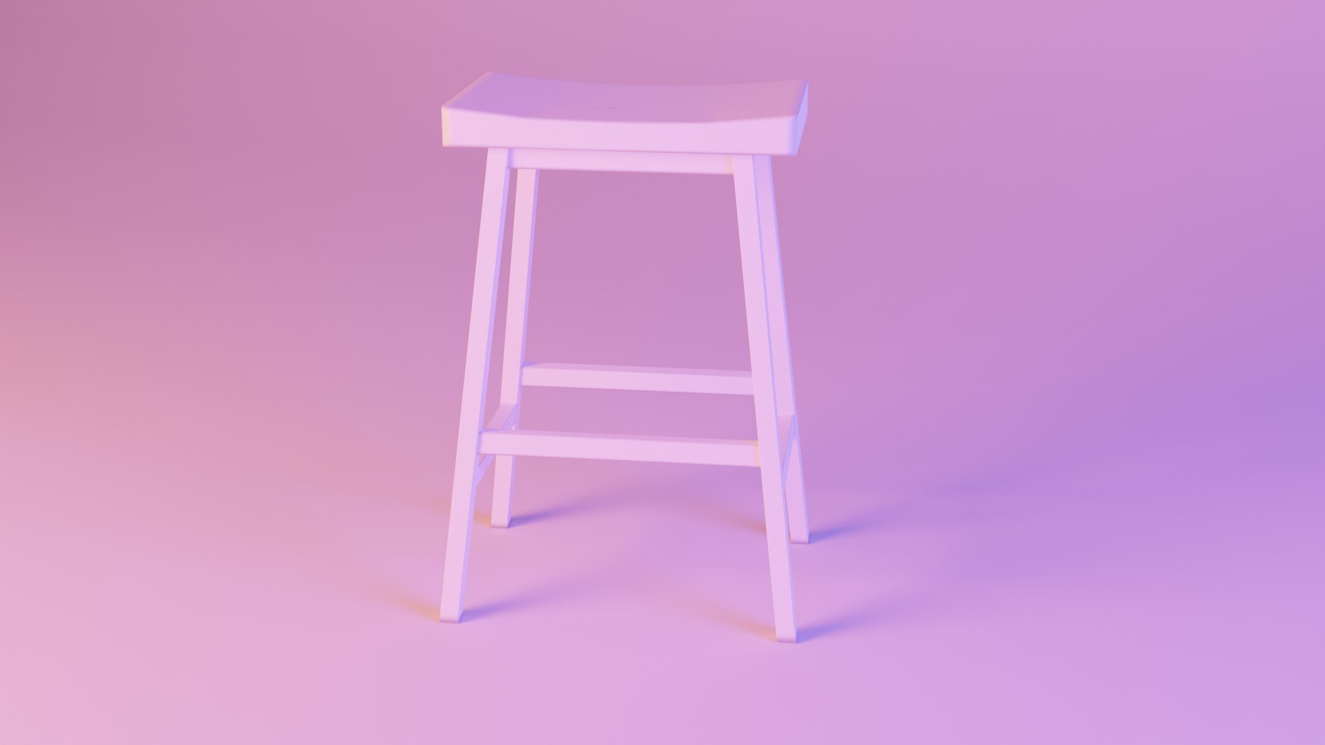 Tibetan Bar Height Stool 3D Model TurboSquid 2036555
