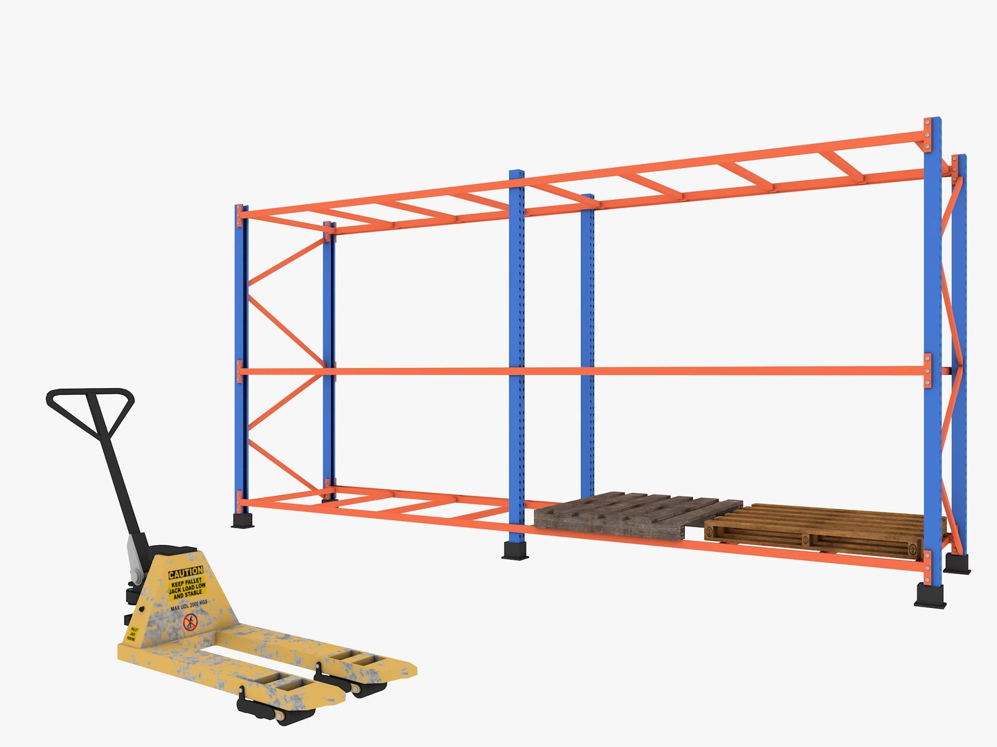 3D Pallet Rack Model - TurboSquid 2291305
