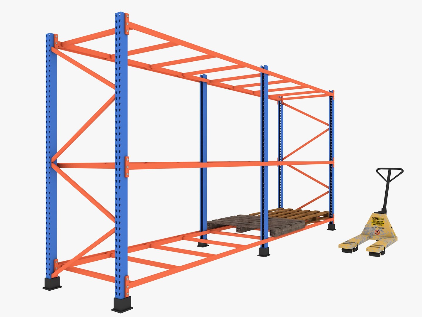 3D Pallet Rack Model - TurboSquid 2291305