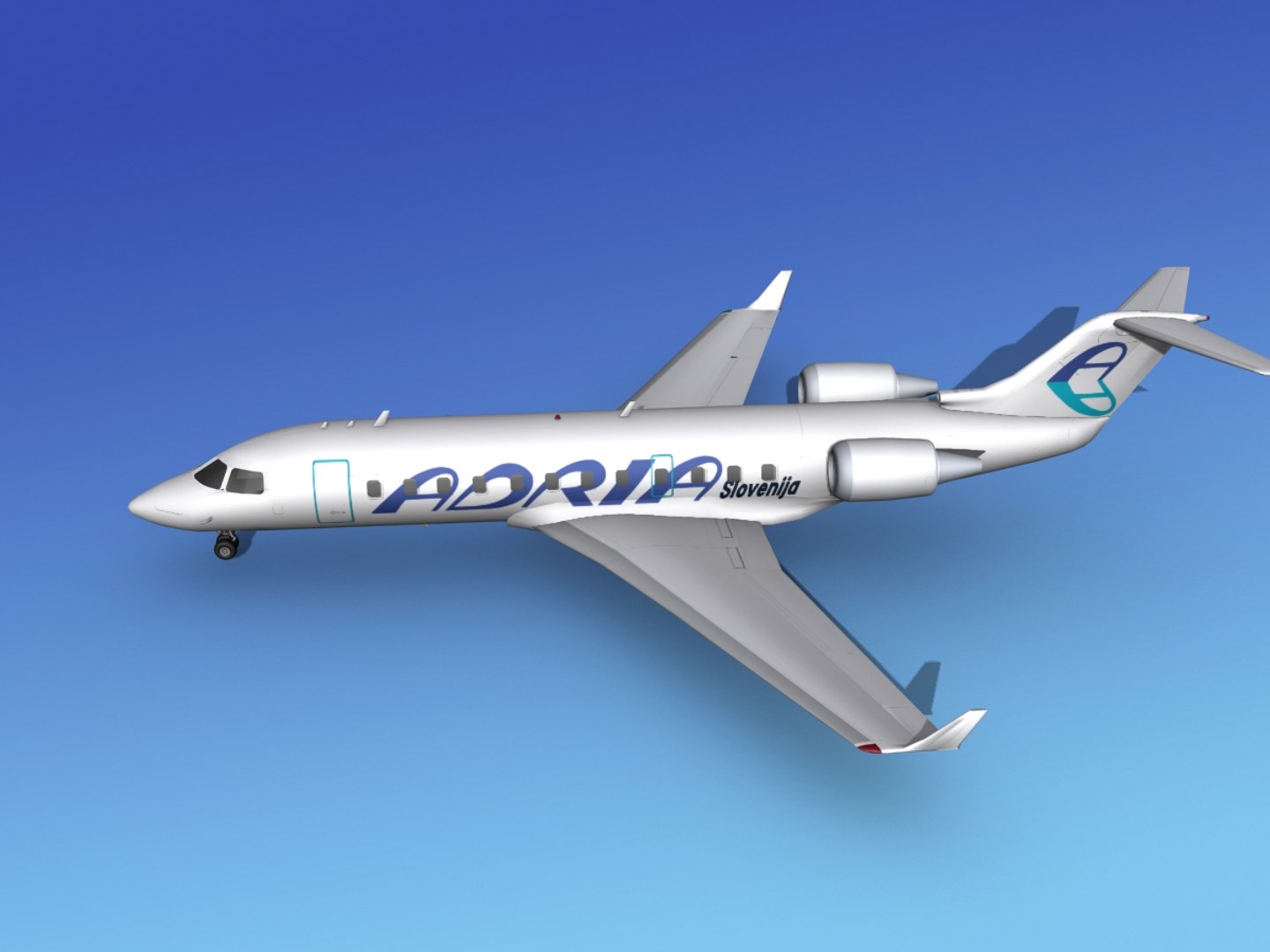 Bombardier Crj200 Canadair 3d Model