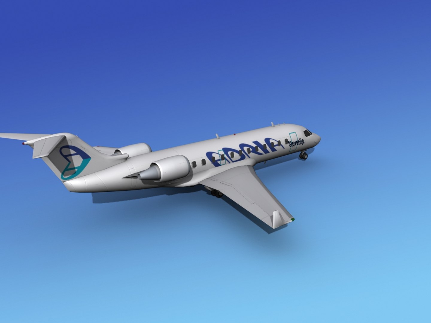 Bombardier Crj200 Canadair 3d Model