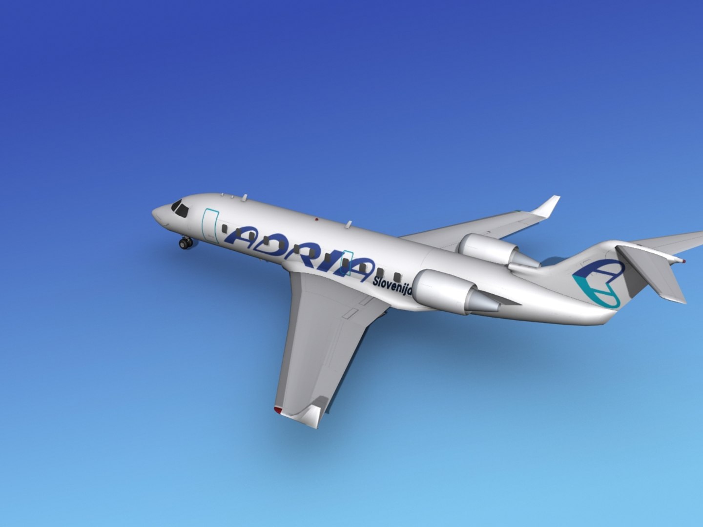 Bombardier Crj200 Canadair 3d Model