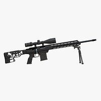 TAC21 Gen2 Black Chassis System for Remington 700  7,62x51