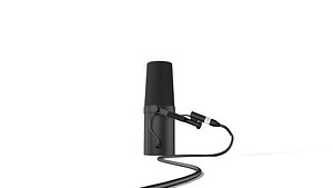 3D model radio microphone shure sm