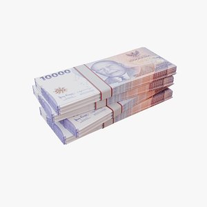 10000 Indonesian Rupiah IDR 3D model