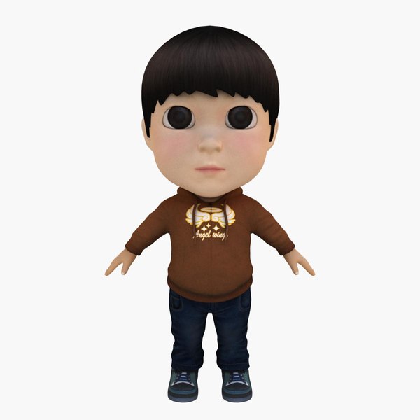 3d model boy hoodie