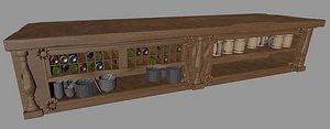 old cabinet 3d model