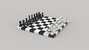 Chess Set 3D model