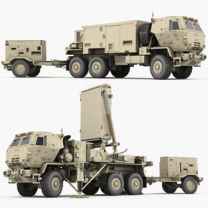 3D tpq-53 radar counterfire armor model