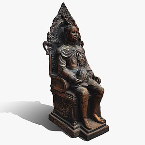 Statue - Chulalongkorn Former King Of Thailand 3D model