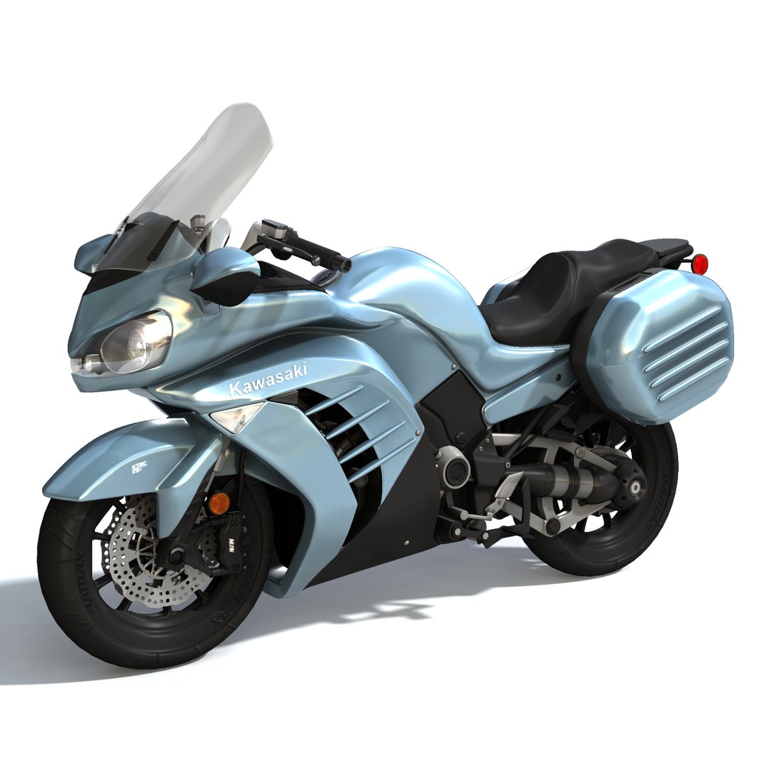 Kawasaki Concours 2014 3d Fbx