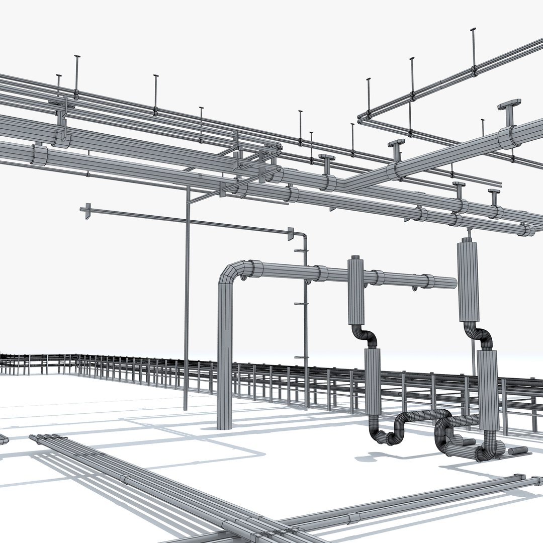 3D model water gas sewer - TurboSquid 1354439