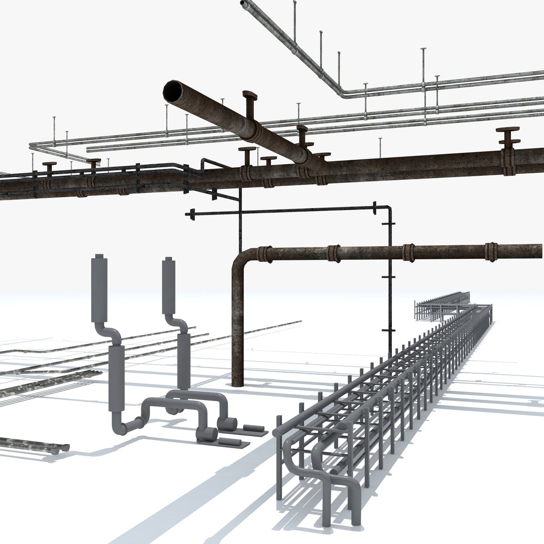 3D model water gas sewer - TurboSquid 1354439