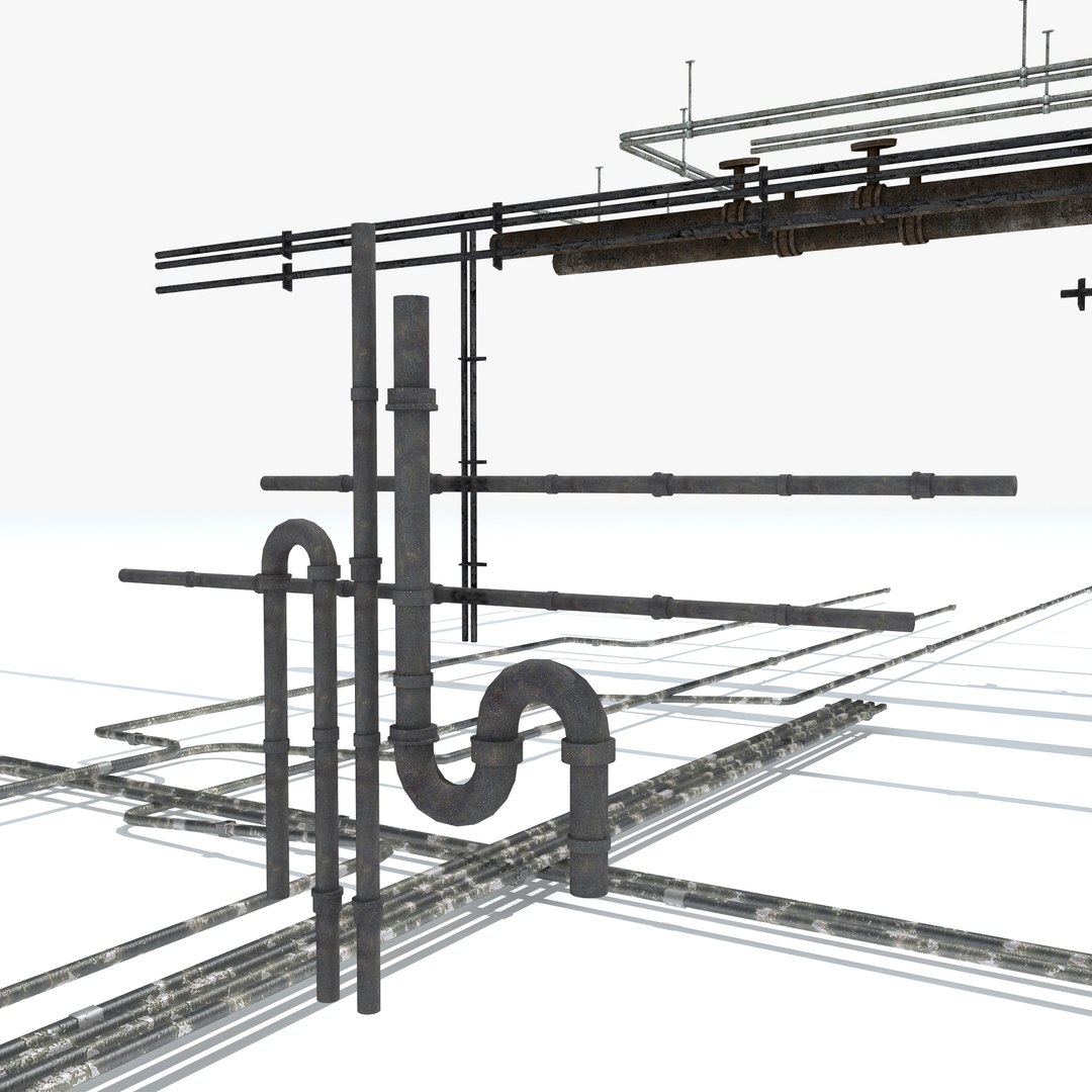 3D model water gas sewer - TurboSquid 1354439