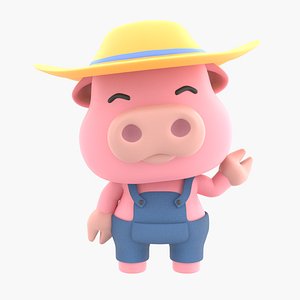 Cute Pig Illustration