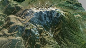 Mountain landscape Daisen Japan