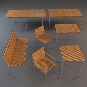 3ds max outdoor furniture tables 2