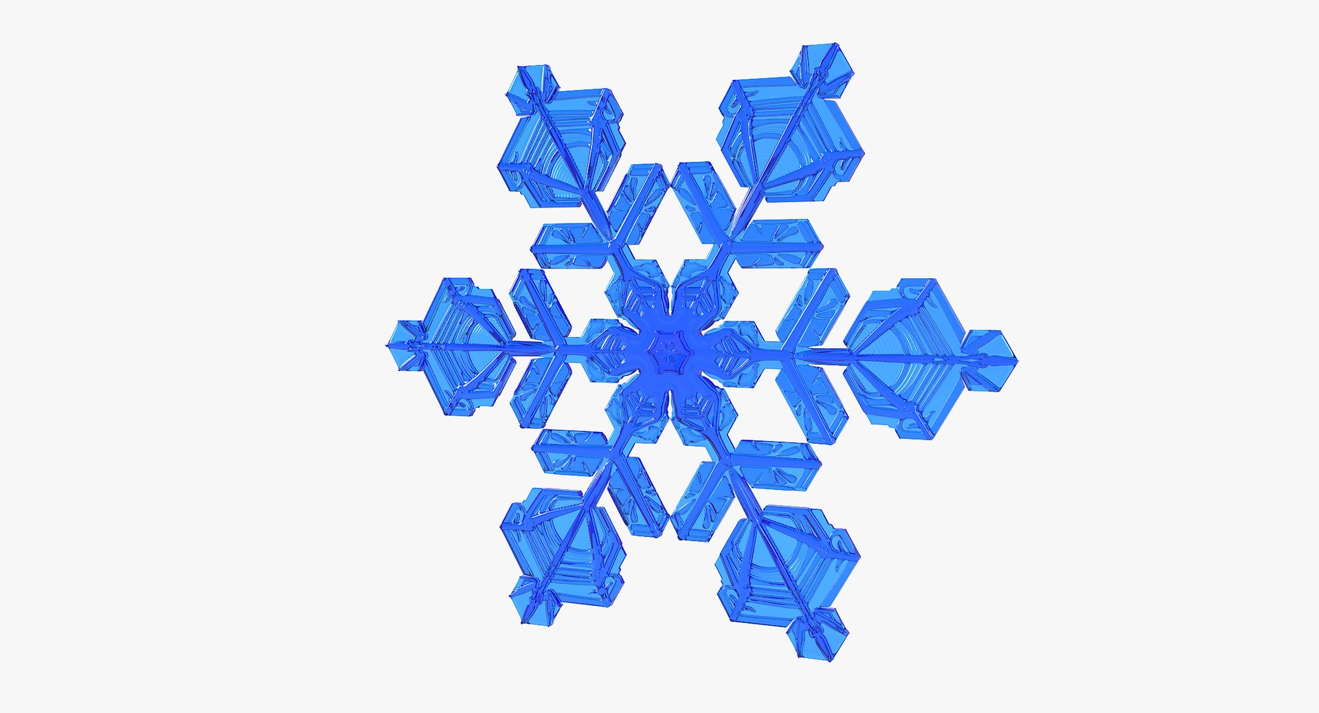 3D realistic snowflake 5 - TurboSquid 1369665