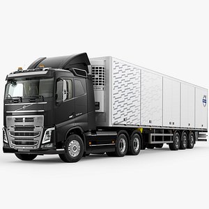 3D VOLVO FH 6X4 Sleeper Cab with Trailer