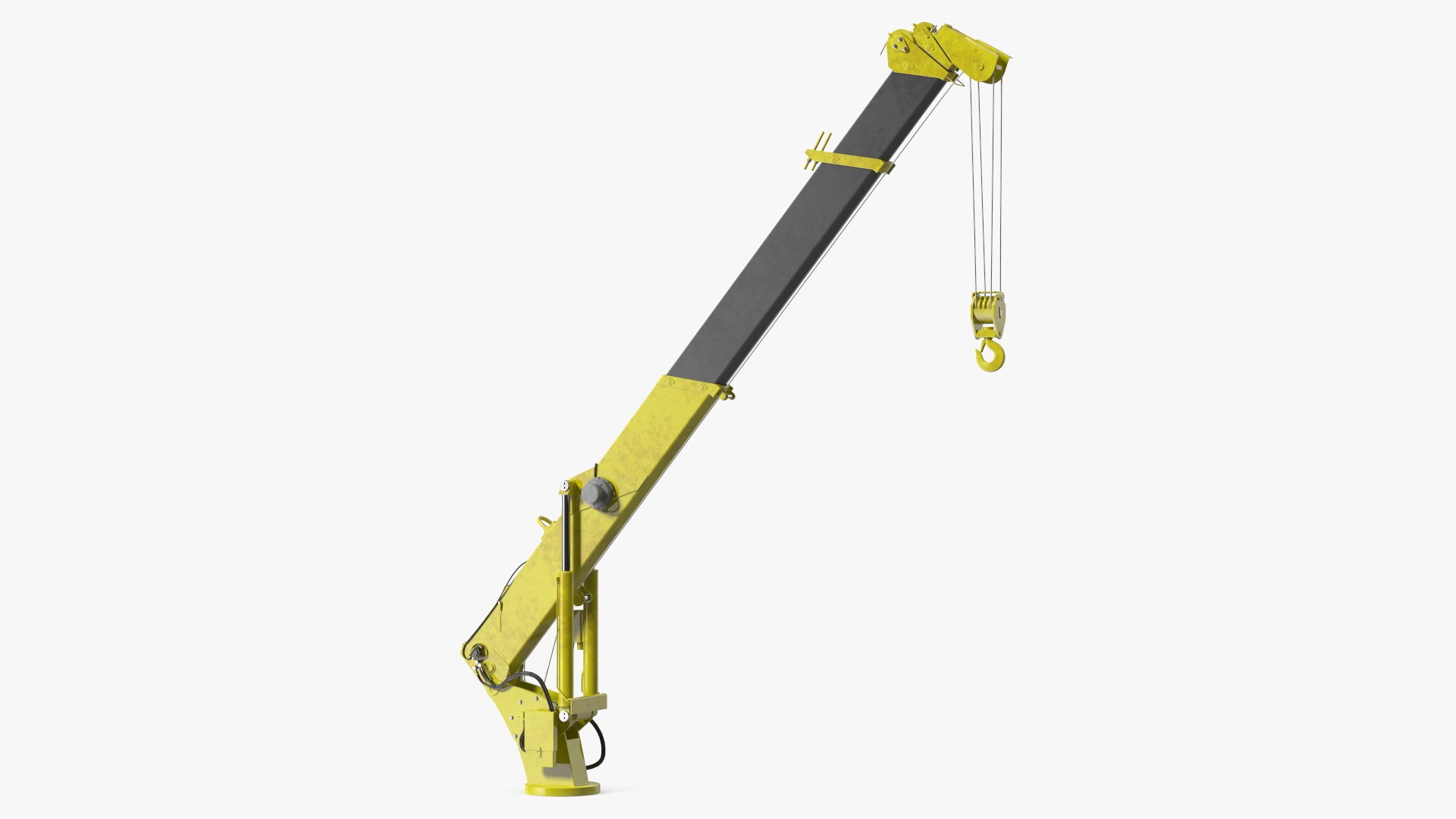 Heavy Duty Hydraulic Crane 3D model preview