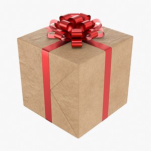 3D Wrapped Gift Box 5 V3