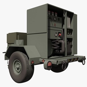 military porter steam cleaner 3d model