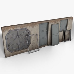 3D Industrial Doors Pack model