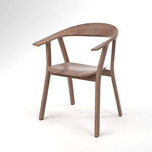 3D model interior prostoria rhomb walnut
