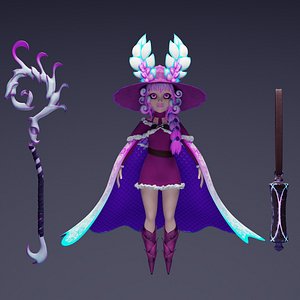 3D Fairy  Witch model