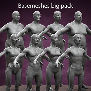 Basemeshes big pack 3D