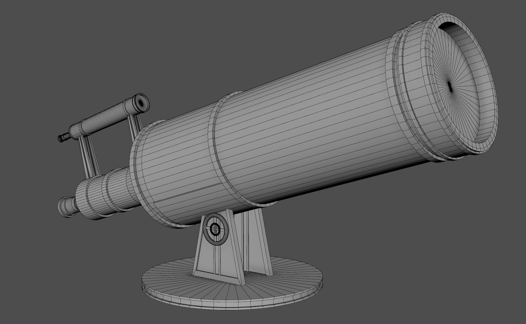 3D Model Antique Desk Telescope - TurboSquid 1913853