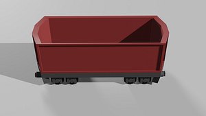 3D empty wagon