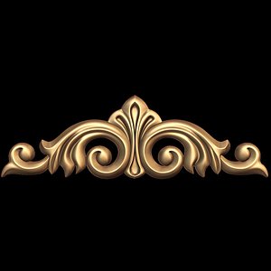 (454) Decor Element -3d STL model for CNC