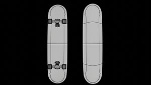 3D Skateboard model