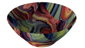 Bowl in Mix Texture3 3D model