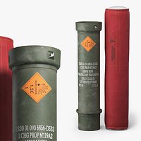 M119A2 Propelling Charge 155 mm Tube Game Ready