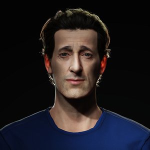 3D Adrien Brody 3D Model - Hyper Realistic - Low Poly 3D model