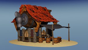 saloon animation 3D