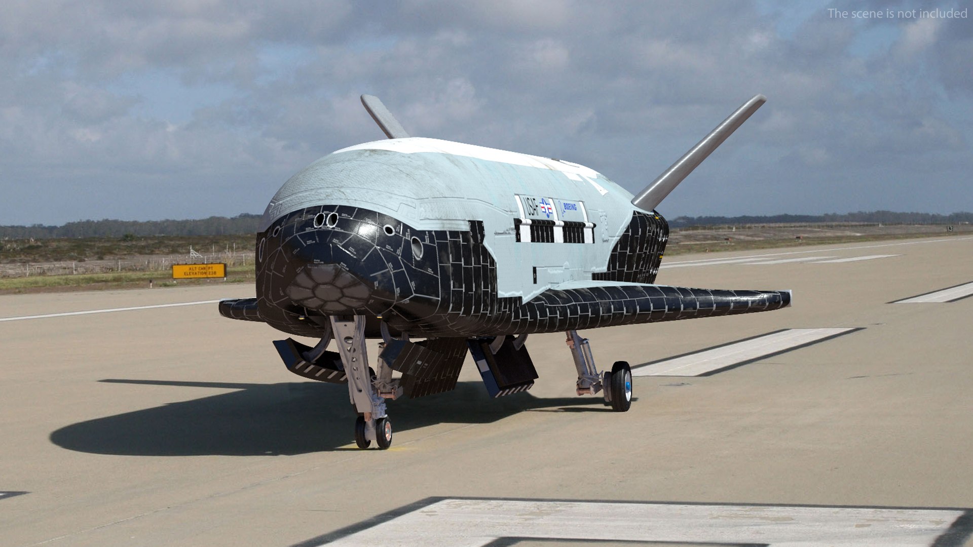 Boeing X37 Reusable Robotic Spacecraft Rigged for Cinema 4D 3D ...