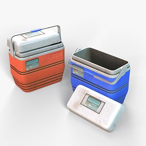 3D Cooler Box PBR