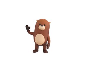 Rigged Beaver Character