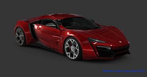 wmotors lykan hyper sport 3D model