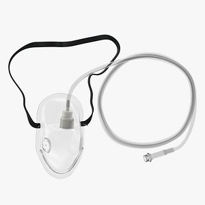 medical oxygen mask flexible 3D model